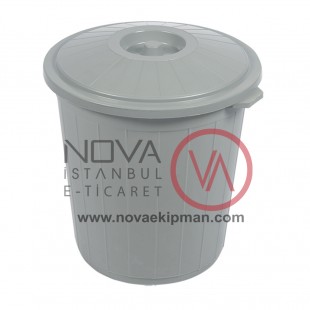 Çöp Kovası Kapaklı Kulplu 35lt